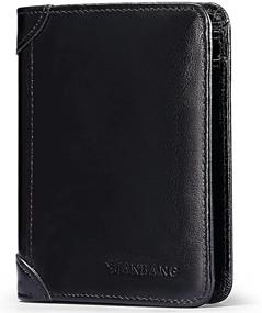 img 3 attached to 👝 MANBANG Genuine Leather Trifold Wallet with Enhanced Security Features