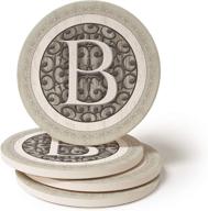 🍸 monogram b coasters by coasterstone логотип