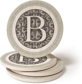 img 1 attached to 🍸 Monogram B Coasters by CoasterStone