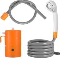 jayetec portable outdoor shower: usb rechargeable 🚿 4400mah battery powered pump for camping, hiking, and travel логотип