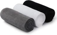 🏋️ bobor gym towel set: super soft, quick-drying 3-pack towels for men and women - ideal for tennis, yoga, cycling, swimming логотип