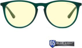 img 3 attached to 👓 Игровые и компьютерные очки GUNNAR: Menlo, Emerald и Amber Tint - Блокирует 65% синего света для максимальной защиты глаз