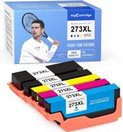 🖨️ mycartridge remanufactured ink cartridge set for epson 273xl t273xl (1 black, 1 cyan, 1 magenta, 1 yellow, 1 photo black, 5-pack) - high yield compatible with expression xp520, xp820, xp620, xp610, xp800, xp810 printers logo