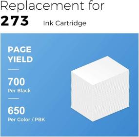 img 1 attached to 🖨️ myCartridge Remanufactured Ink Cartridge Set for Epson 273XL T273XL (1 Black, 1 Cyan, 1 Magenta, 1 Yellow, 1 Photo Black, 5-Pack) - High Yield Compatible with Expression XP520, XP820, XP620, XP610, XP800, XP810 Printers