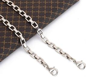 img 3 attached to Upgrade Your Handbag with Xiazw Luxury Alloy Clutch Purse Strap: Stylish Crossbody Bag Chain Replacement