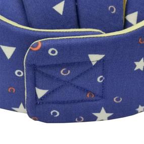 img 1 attached to 👶 Регулируемый детский шлем для безопасности младенцев - голубой защитник для ползания, ходьбы и игр | Улучшенные условия для младенцев, детей | Защитная кепка с звездным голубым дизайном
