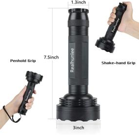 img 1 attached to 🔦 UV Black Light Flashlight: Discover Pet Urine Stains & Scorpions with 100 LED Power + UV Sunglasses