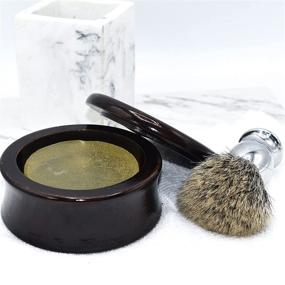 img 2 attached to 🍊 Genuine Mango Wood Shaving Soap Bowl from Parker Safety Razor - Classic Style and Authentic Quality