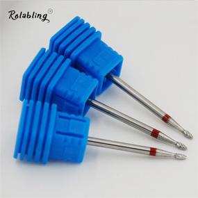 img 3 attached to 💅 Rolabling Mini Bullet Alloy Nail Drill Bit: Perfect Cuticle Cleaning, Gel Removal & Salon-Quality Manicure Tool