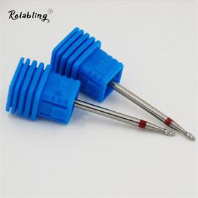 img 2 attached to 💅 Rolabling Mini Bullet Alloy Nail Drill Bit: Perfect Cuticle Cleaning, Gel Removal & Salon-Quality Manicure Tool