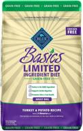 🐶 blue buffalo basics grain free limited ingredient diet natural adult dry dog food logo