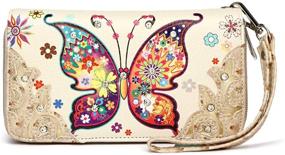 img 2 attached to 👜 Concealed Shoulder Handbags & Wallets with a Western Butterfly Touch for Women