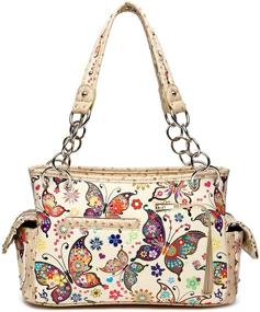 img 1 attached to 👜 Concealed Shoulder Handbags & Wallets with a Western Butterfly Touch for Women