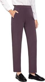 img 4 attached to 👖 Comfortable and Stylish BALEAF Women's Fleece Lined Pants: Perfect for Casual Work and Everyday Wear with Convenient Zipper Pockets