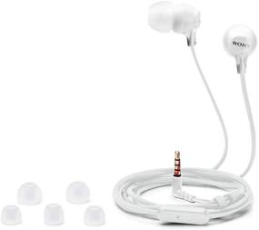 img 1 attached to 🎧 Наушники-вкладыши Sony MDREX15AP из серии EX с микрофоном - модный цвет (белый)