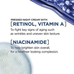 img 3 attached to L'Oreal Paris Revitalift Pressed Night Cream with Retinol, Niacinamide - Reduce Wrinkles, Hydrate Face, Under Eye, Neck, Chest - Dermatologist Tested + Hyaluronic Acid Serum Sample – 1 Kit, 2 Piece Set