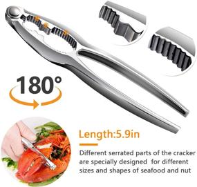 img 1 attached to Crab Leg Crackers Tools Shellfish Kitchen & Dining for Kitchen Utensils & Gadgets