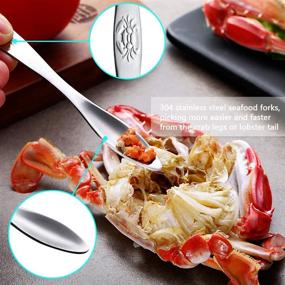 img 2 attached to Crab Leg Crackers Tools Shellfish Kitchen & Dining for Kitchen Utensils & Gadgets