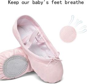 img 1 attached to 👧 STELLE Canvas Slippers: Stylish Leather Toddler Girls' Shoes and Athletic Sneakers