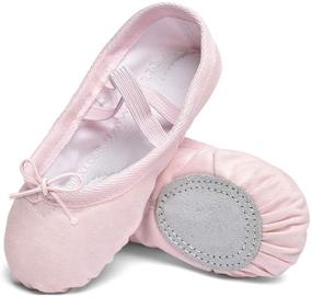 img 4 attached to 👧 STELLE Canvas Slippers: Stylish Leather Toddler Girls' Shoes and Athletic Sneakers