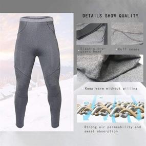 img 2 attached to Thermal Underwear Bottom Compression Winter Sports & Fitness for Other Sports