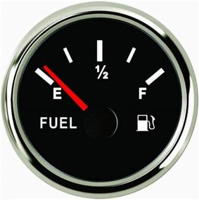 img 4 attached to ⛽ Enhance Marine Fuel Monitoring with SAMDO Universal Fuel Level Gauge - 52mm, 0-190ohm Signal, Backlight, 12V/24V Silver