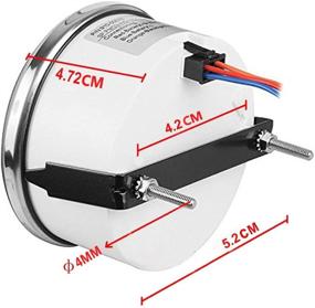 img 2 attached to ⛽ Enhance Marine Fuel Monitoring with SAMDO Universal Fuel Level Gauge - 52mm, 0-190ohm Signal, Backlight, 12V/24V Silver