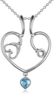 stethoscope necklace sterling silver jewelry logo