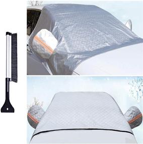 img 4 attached to Vokua Car Windshield Sun Shade: Foldable UV Ray Protector for Vans, Trucks, Sedans, SUVs - 🚗 Keeps Your Vehicle Cool, Damage-Free, and with Easy Usage - Defends Against Sun, Snow, Ice, and Frost