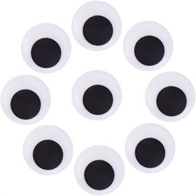 img 4 attached to 👀 DECORA 30mm Round Wiggle Googly Eyes Bundle: Self-Adhesive, Pack of 240 Pieces for Crafts and DIY Projects