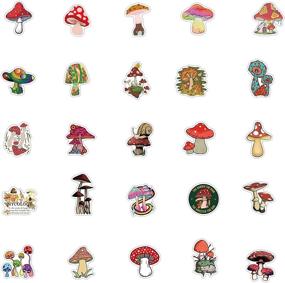 img 2 attached to 50PCS Mushroom Stickers For Laptop Water Bottle Luggage Snowboard Bicycle Skateboard Decal For Kids Teens Adult Waterproof Aesthetic Stickers (Mushroom)