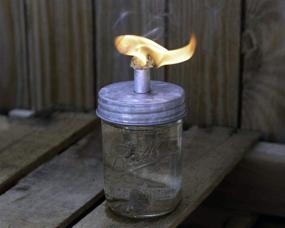 img 1 attached to Mason Jar Lifestyle Torch Galvanized