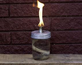 img 3 attached to Mason Jar Lifestyle Torch Galvanized