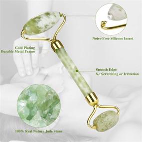 img 2 attached to MomMed Jade Roller Set: 100% Jade Face Roller and Gua Sha for Youthful Glow, Reduced Wrinkles and Dark Circles - Complete Anti-Aging Tools with Gift Packaging!