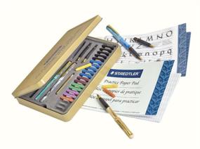 img 4 attached to 🖋️ STAEDTLER Calligraphy Pen Set - Complete 33 Piece Tin Ideal for All Skill Levels - 899 SM5, Assorted Colors