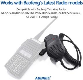 img 1 attached to 🎙️ Baofeng UV-82 Dual PTT Shoulder Speaker Mic Microphone - Original for UV-82 UV-82HP GT-5TP GMRS-V1 MURS-V1 Portable Ham Radio Walkie Talkie (1PACK)