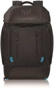 img 2 attached to 🎒 Acer Predator Utility Gaming Backpack: Water Resistant, Tear Proof, and Laptop Protective - Fits Up to 17.3" Predator Gaming Laptop, Black with Teal Accents