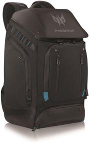 img 3 attached to 🎒 Acer Predator Utility Gaming Backpack: Water Resistant, Tear Proof, and Laptop Protective - Fits Up to 17.3" Predator Gaming Laptop, Black with Teal Accents