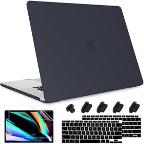 img 4 attached to 🖥️ May Chen MacBook Air 13 Inch Case 2020 2019 2018 Release Models: A1932 A2179, Frosted Rubberized Matte Hard Shell Case Cover with See Through Design for Apple Mac Air 13 Retina Display with Touch ID, Black