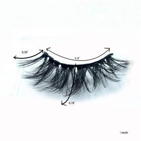 img 3 attached to Lashes Eyelashes Dramatic Thick False