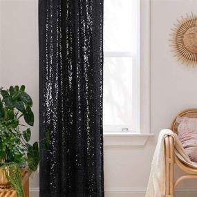img 1 attached to PartyDelight Sparkly Backdrop Curtains Decorations Camera & Photo