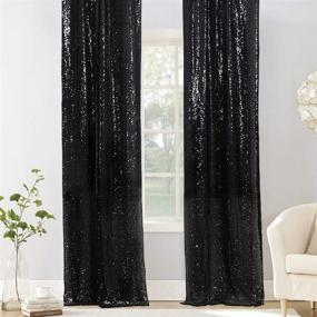 img 3 attached to PartyDelight Sparkly Backdrop Curtains Decorations Camera & Photo