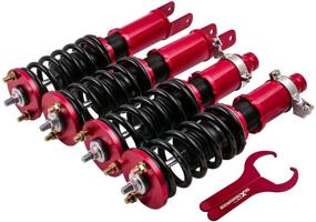 img 4 attached to 🚘 Adjustable Height Suspension Coilovers for Honda Civic 1996-2000 and Acura Integra 1990-1993 - Lower Strut Shock Absorber Spring Kit