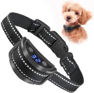 🐶 paipaitek dog bark collar: humane no shock anti bark collar with adjustable sensitivity & led display - ideal for small, medium & large dogs - rechargeable barking control training collar logo