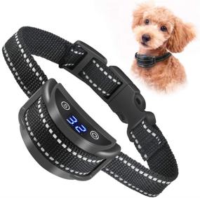 img 4 attached to 🐶 Paipaitek Dog Bark Collar: Humane No Shock Anti Bark Collar with Adjustable Sensitivity & LED Display - Ideal for Small, Medium & Large Dogs - Rechargeable Barking Control Training Collar