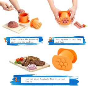 img 2 attached to 🌭 Sausage Maker & Mold Machine: Create Delectable Sausages, Balls, Dough, Doughnuts, and More with this Ultimate Kitchen Baking and Cooking Tool!