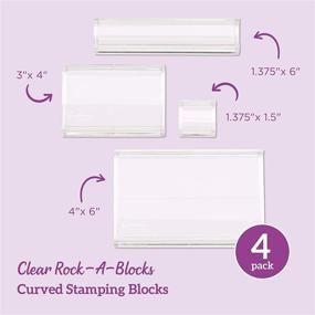 img 3 attached to 🧱 Crafter's Companion RockaBlocks: 4-Pack Craft Supplies for Wide Variety of Stamps