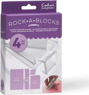 🧱 crafter's companion rockablocks: 4-pack craft supplies for wide variety of stamps logo
