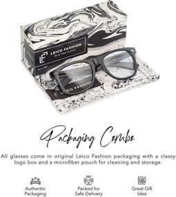 img 1 attached to Stylish Square Rimmed Clear Glasses: The Iconic Eyewear Choice