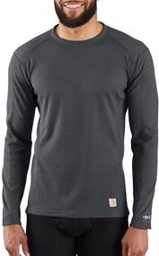 img 1 attached to ❄️ Ultimate Cold Weather Comfort: Carhartt Men's Base Force Midweight Classic Crew